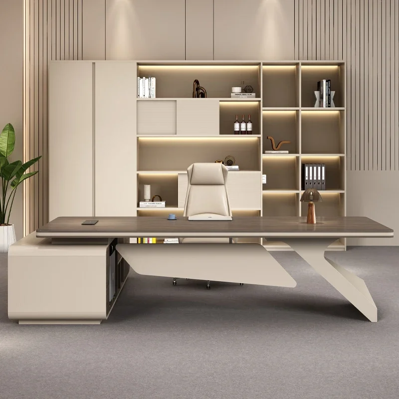 Home Office L Shaped Desk - 스토리지 메사스 게이밍 임원용 사무실 책상