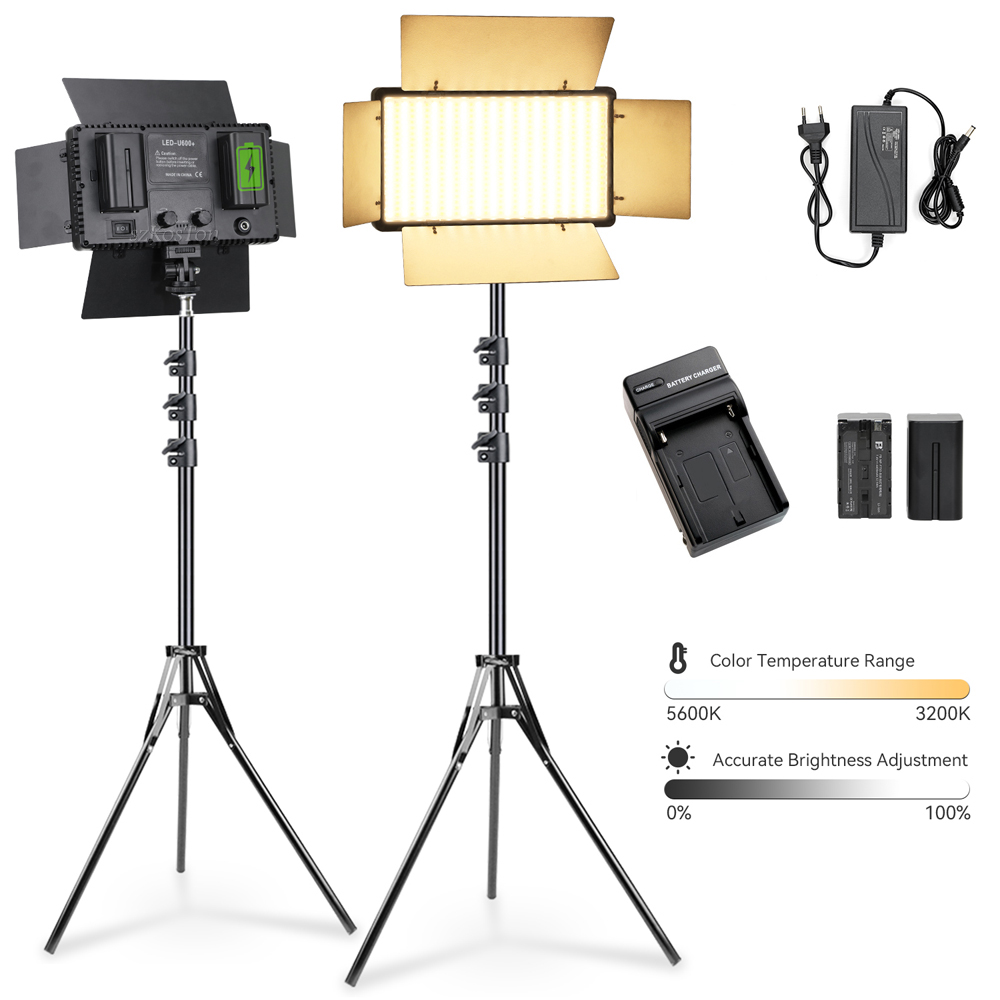 Zoom Lighting Kit - U600 LED 사진 스튜디오 조명 Tiktok