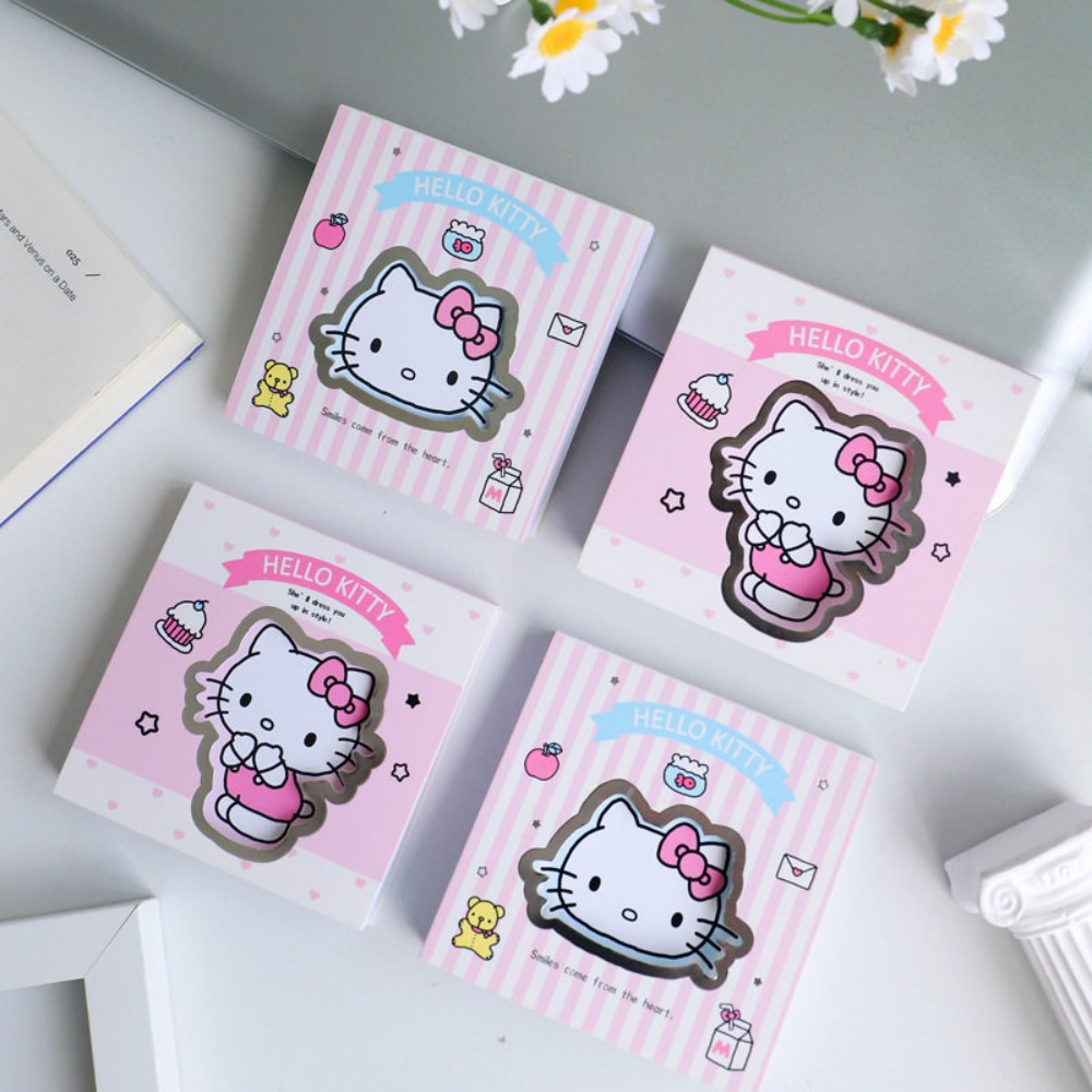 Sticky Note Dispenser - 80Pcs 정품 헬로 키티 스티커 메모지