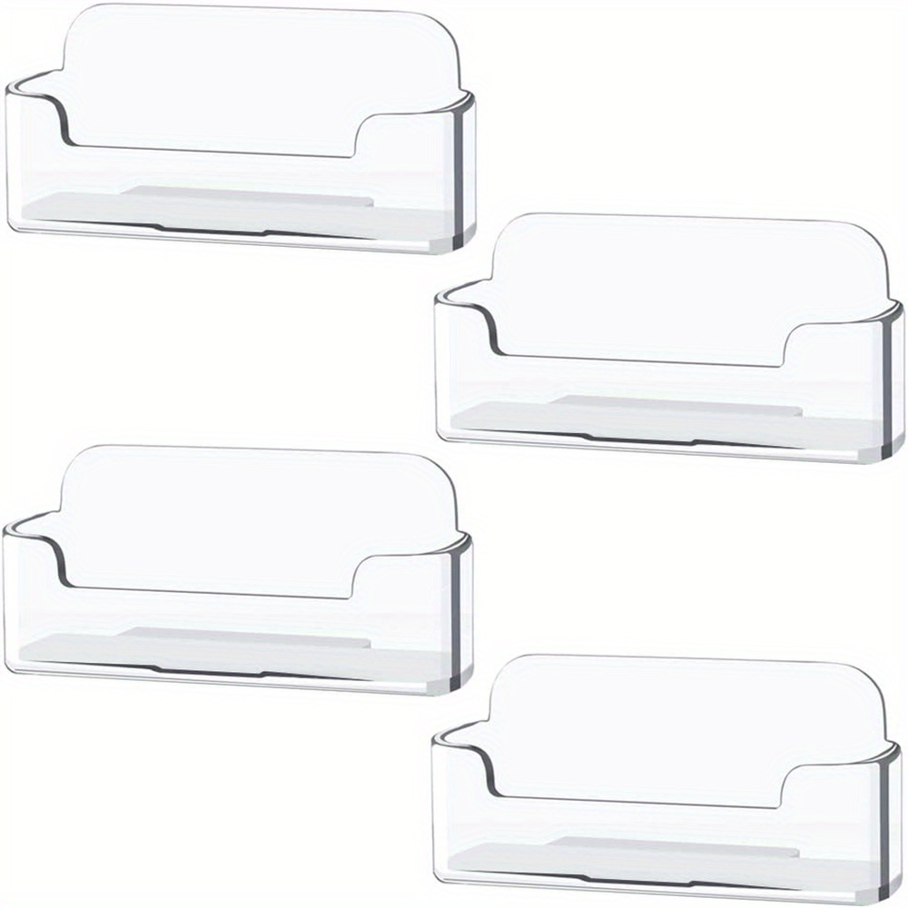 Document Holder Stand - 4pcs/8pcs/16pcs 명확한 플라스틱 명함 홀더, 책상