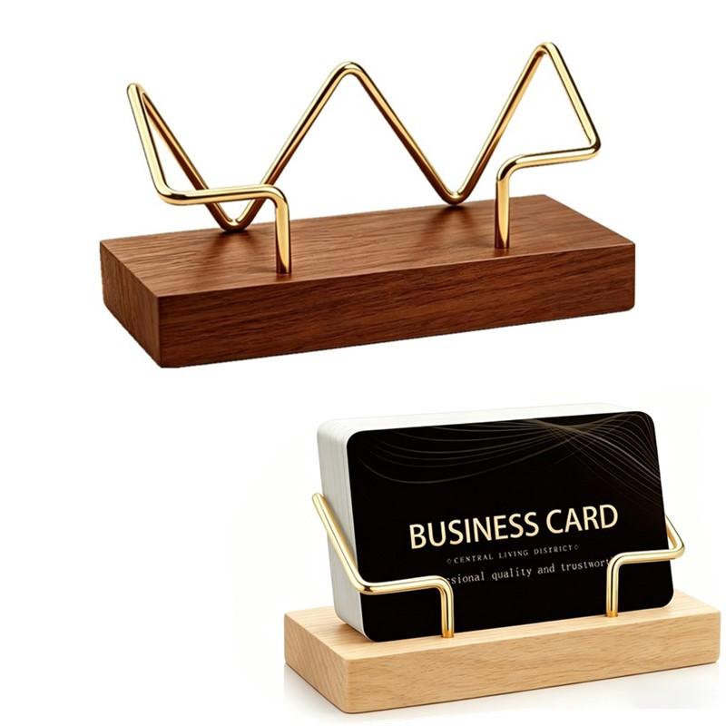 Document Holder Stand - 【A8】나무 명함 홀더 정리함 사무실 책상