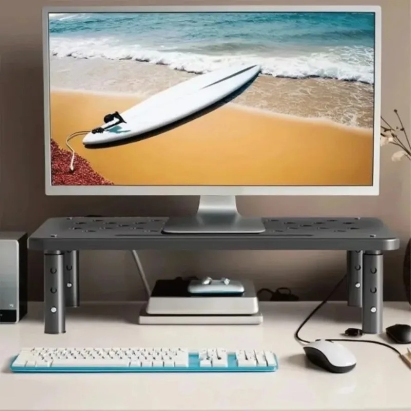 Monitor Riser Stand - 높이 조절 가능한 모니터 스탠드 라이저