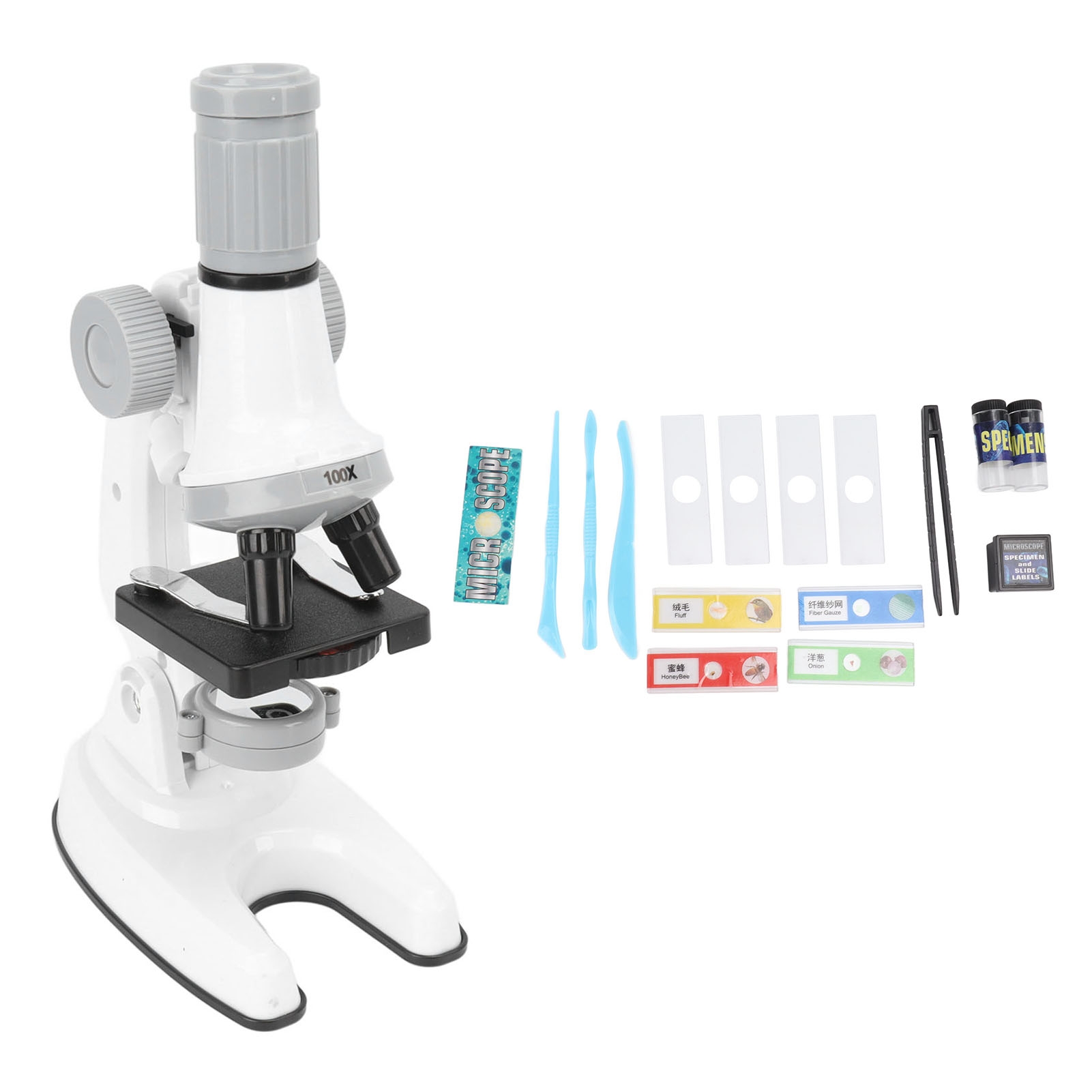 Zoom Lighting Kit - 어린이용 현미경 100배 600배 1200배 줌