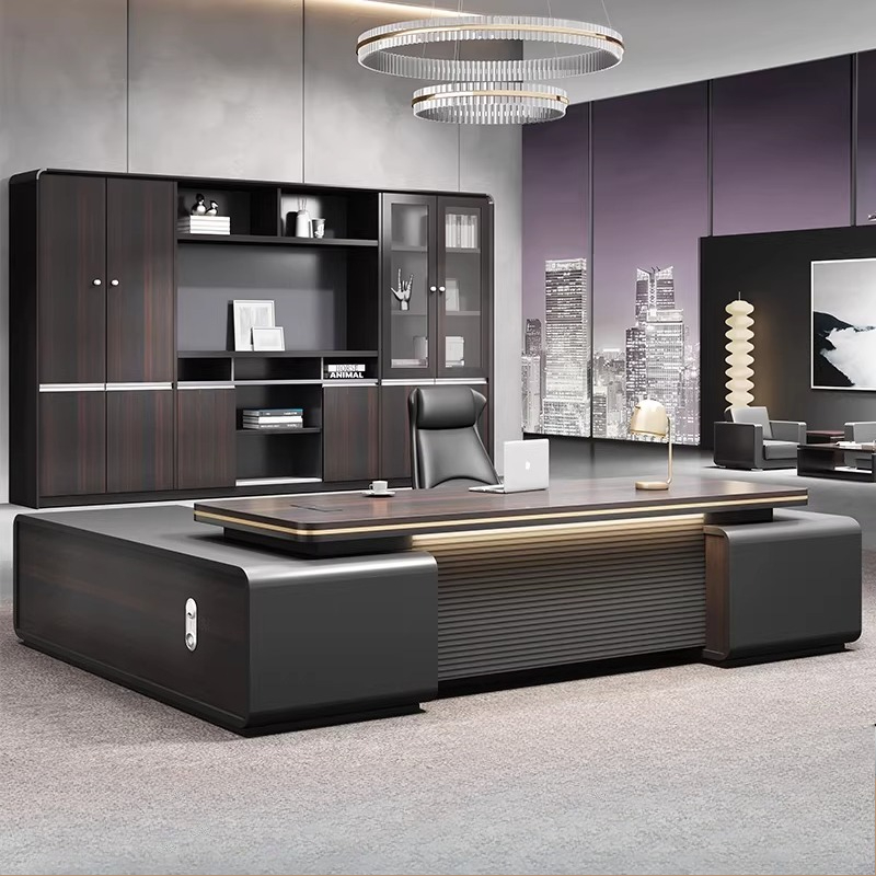 Home Office L Shaped Desk - 스탠딩 서랍형 유럽식 바닥 컴퓨터 책상