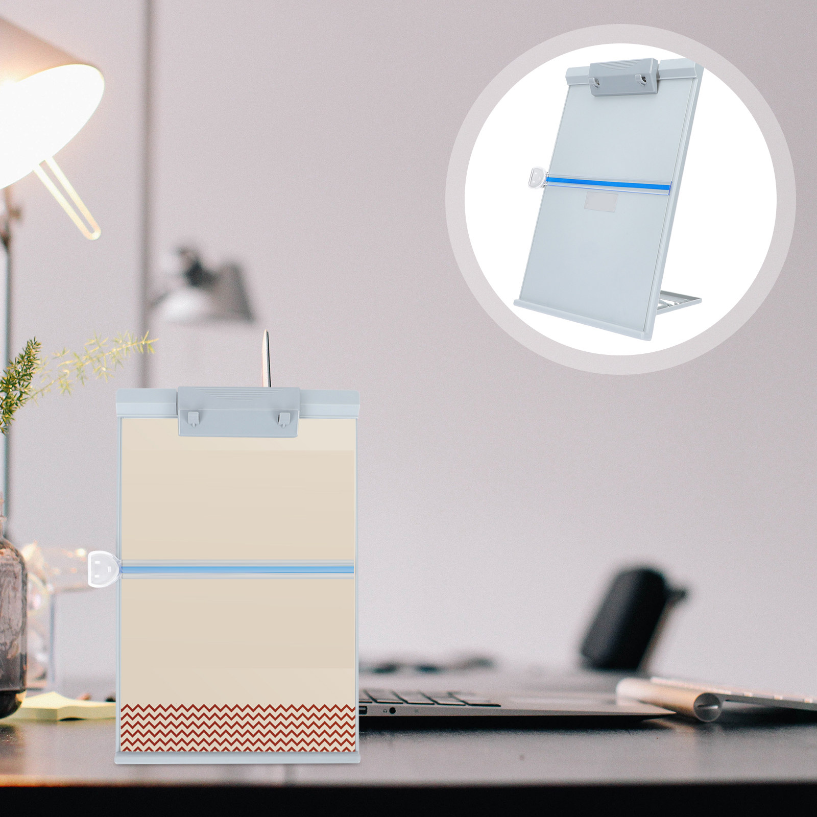 Document Holder Stand - 가벼운 플라스틱 문서 홀더, 책, 잡지,