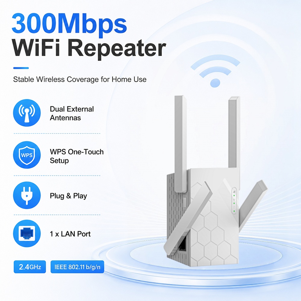 Home Office Border Force - 새로운 WiFi 리피터 802.11b/g/n 300Mbps 신호