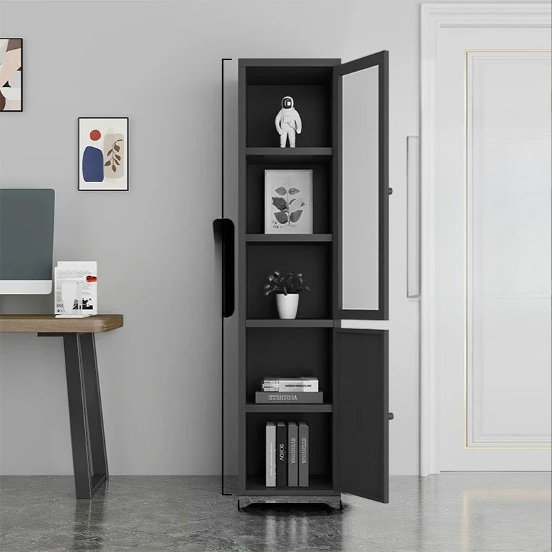 Home Office With Library - 도서관 사무실용 이중문 철제 책장, 일상