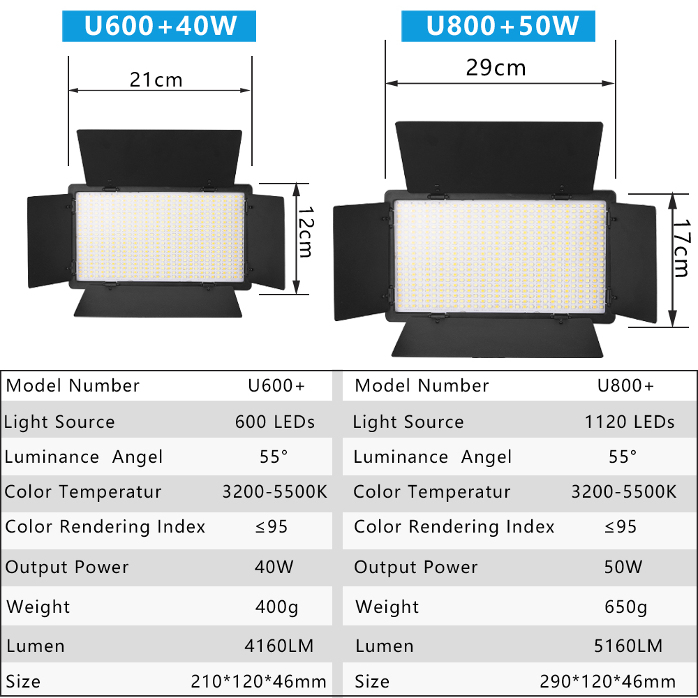 Nagnahz U800 LED 사진 스튜디오 조명 Ti - Zoom Lighting Kit 리뷰 및 가격