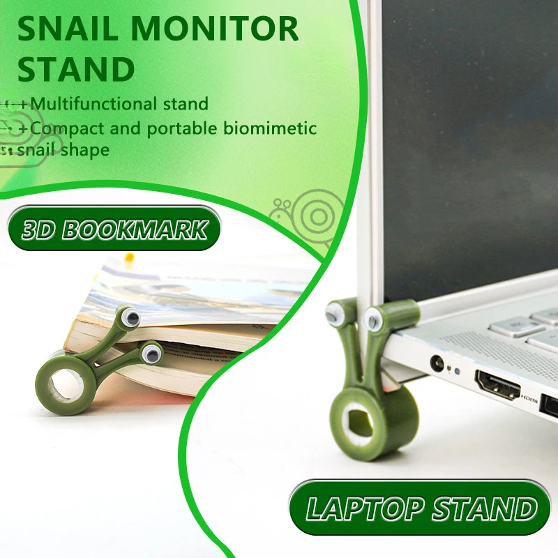 귀엽고 독특한 달팽이 모양의 슬림 노트북용 데스크탑 받 - Monitor Riser Stand 리뷰 및 가격