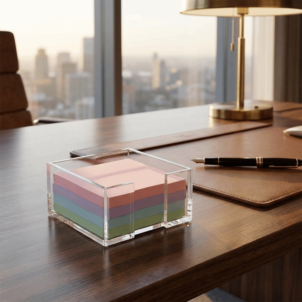 투명 스티커 메모 홀더 다기능 크리스탈 클리어 메모장  - Sticky Note Dispenser 리뷰 및 가격