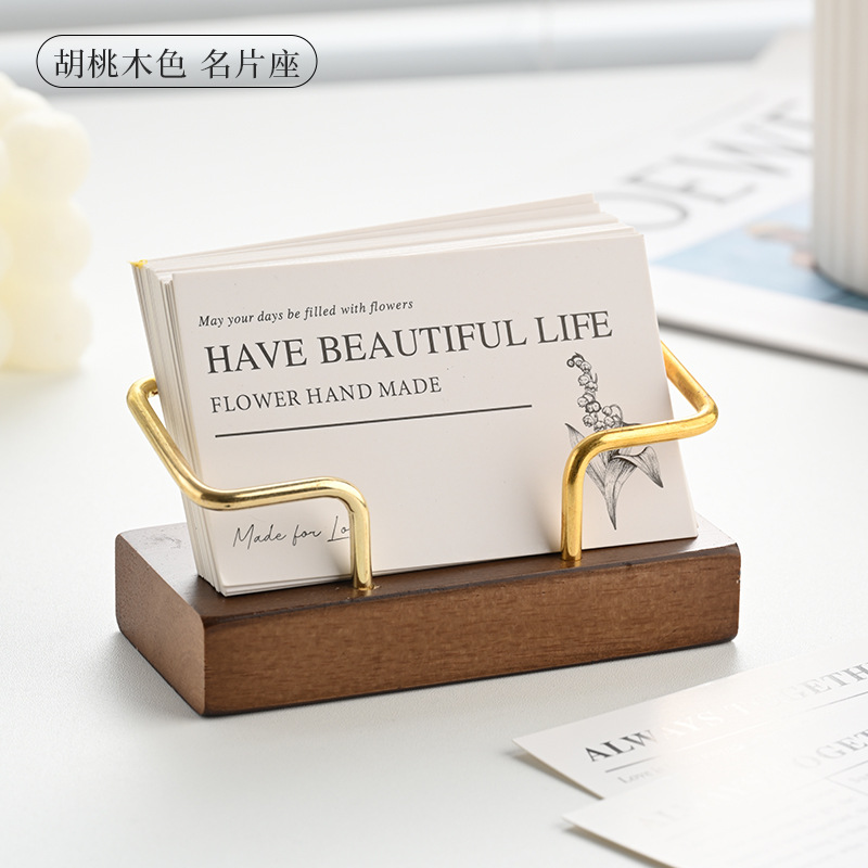 나무 명함꽂이 금속 데스크탑 카드 디스플레이 스탠드 사 - Document Holder Stand 리뷰 및 가격