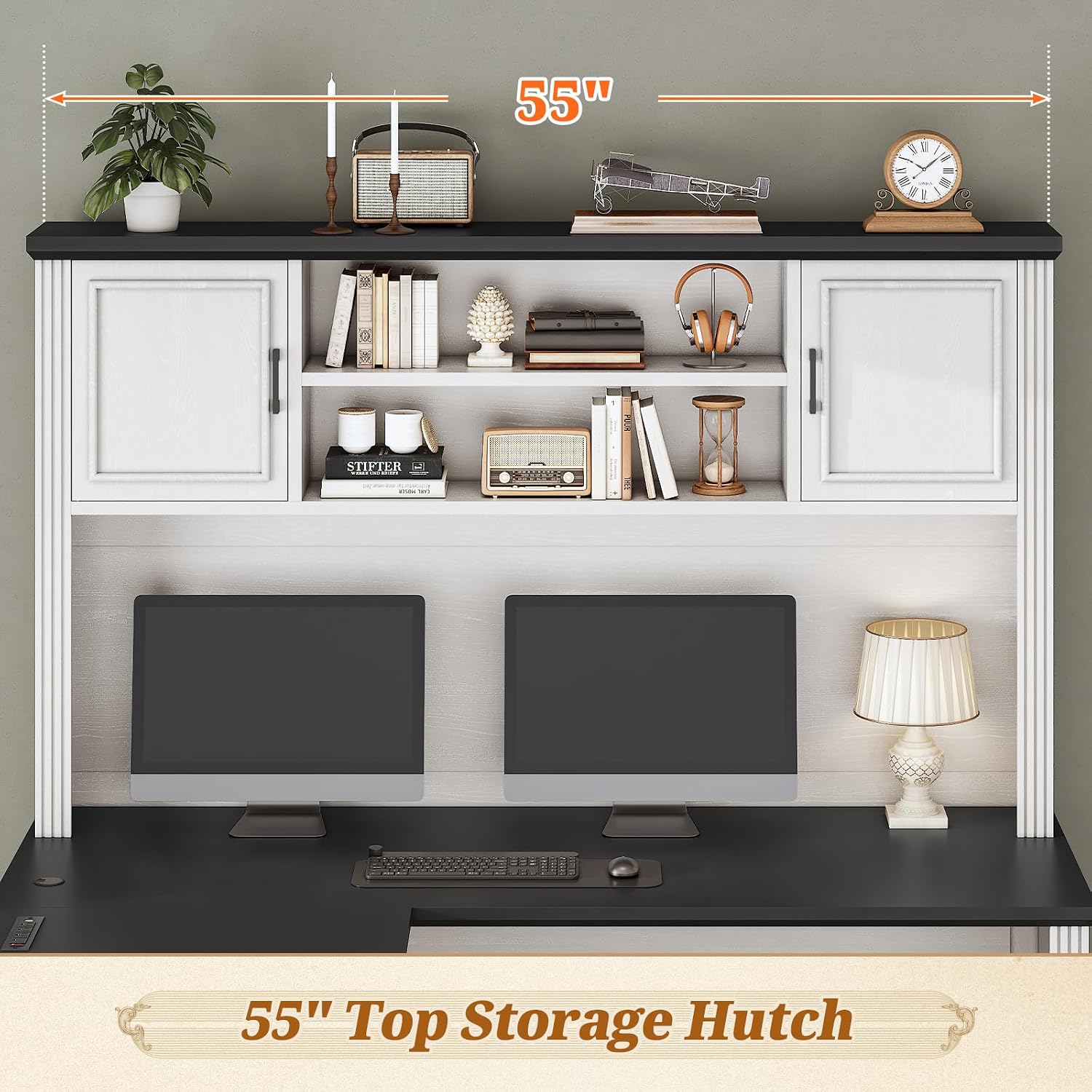 L자형 책상(상단 선반 포함) 및 3개의 서랍, 68. - Home Office L Shaped Desk 리뷰 및 가격