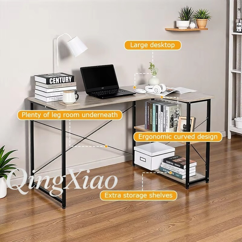 L자형 코너 책상, 책장이 통합된 벽걸이 테이블 캐비닛 - Home Office L Shaped Desk 리뷰 및 가격