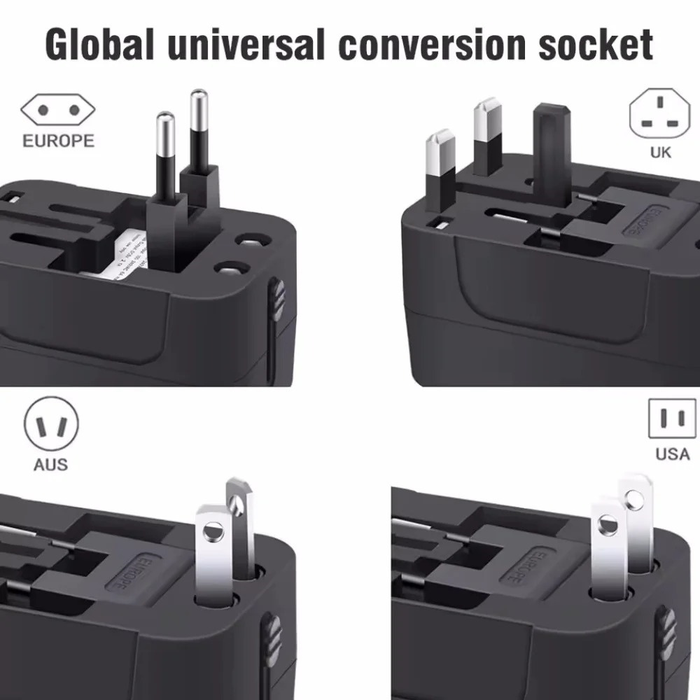 올인원 유니버설 국제 플러그 어댑터 2 USB 포트 1 - Home Office Uk 리뷰 및 가격