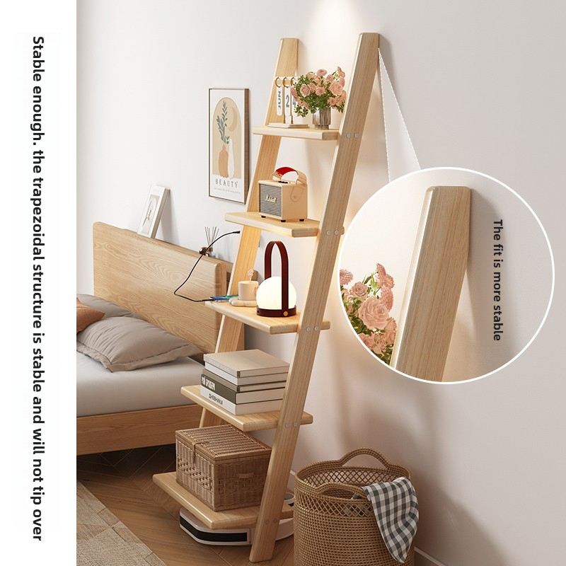 ‌ 단단한 나무 벽 선반, 창의적인 사다리 책장, 견고 - Home Office Shed 리뷰 및 가격