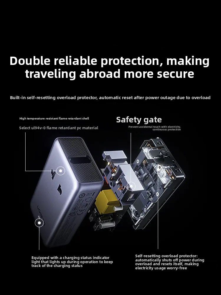 유그린 45W 어댑터 플러그 어댑터 GaN 범용 여행용 - Home Office Uk 리뷰 및 가격