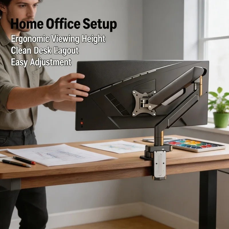14인치~32인치 스크린용 단일 모니터 마운트 브래킷, - Monitor Riser Stand 리뷰 및 가격