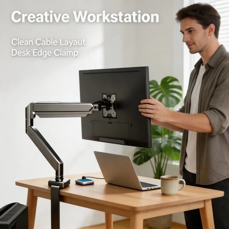 14인치~32인치 스크린용 단일 모니터 마운트 브래킷, - Monitor Riser Stand 리뷰 및 가격