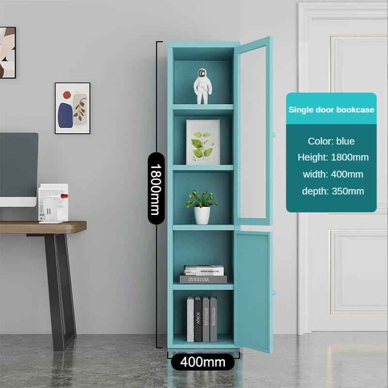 도서관 사무실용 이중문 철제 책장, 일상 가정용 수납, - Home Office With Library 리뷰 및 가격