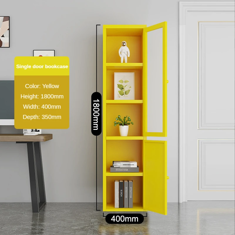 도서관 사무실용 이중문 철제 책장, 일상 가정용 수납, - Home Office With Library 리뷰 및 가격