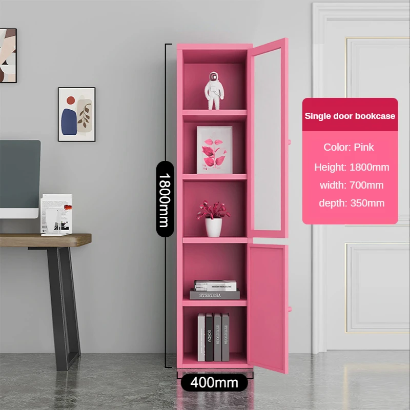 도서관 사무실용 이중문 철제 책장, 일상 가정용 수납, - Home Office With Library 리뷰 및 가격